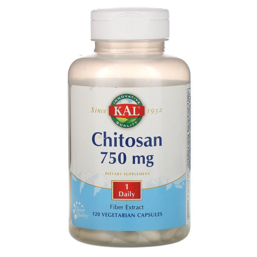 Chitosan 750 мг (Хитозан) 120 вег капсул (KAL)