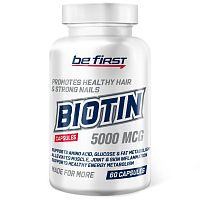 Biotin 5000 мкг (биотин) 60 капсул (be first)