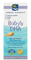 Nordic Naturals Baby's DHA with Vitamin D3 (Детская ДГК с витамином D3) 1050 мг 60 мл