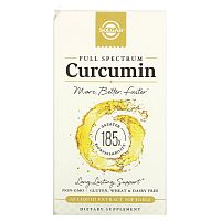 Solgar Куркумин полного спектра 60 гелевых капсул (Full Spectrum Curcumin Softgels) 
