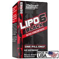 Lipo-6 Black Ultra Concentrate AMZ Version (USA) 60 black-caps (Nutrex)