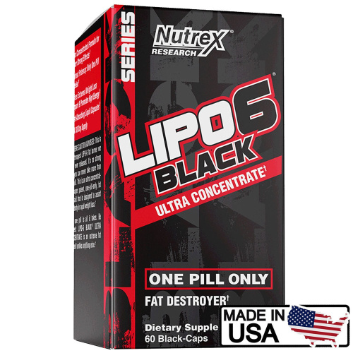 Lipo-6 Black Ultra Concentrate AMZ Version (USA) 60 black-caps (Nutrex)