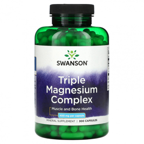 Triple Magnesium Complex 400 мг 300 капсул (Swanson)