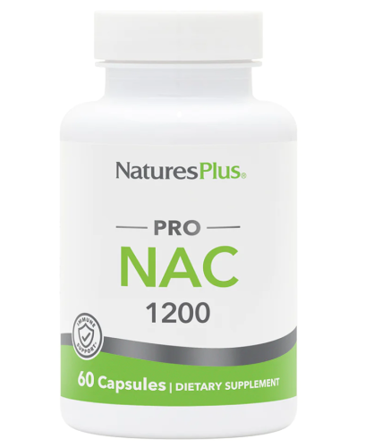 NaturesPlus PRO NAC (N-ацетил-L-цистеин) 1200 мг. 60 капсул