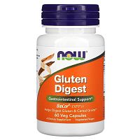 Now Foods Gluten Digest Добавка для переваривания глютена 60 растительных капсул