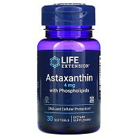 Astaxanthin 4 mg with Phospholipids 30 мяг капс(Life Extension) срок 12.2023