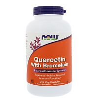 Now Foods Quercetin With Bromelain (Кверцетин с бромелаином) 240 растительных капсул