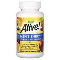 Alive! Men’s Energy Complete Multivitamin (мультивитамины для мужчин) 130 таблеток (Nature's Way)