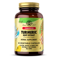 Turmeric root extract (Экстракт Корня Куркумы) 400 мг 60 вегетарианских капсул (Solgar)