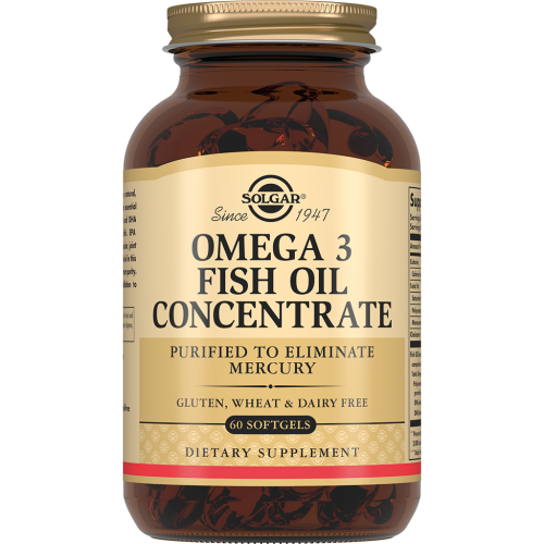 Omega-3 Fish Oil Concentrate 1000 мг 60 капсул (Solgar)