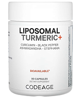 Liposomal Turmeric+ (Липосомальная куркума) 90 капсул (Codeage)