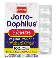 Jarro-Dophilus Women 10 bil CFU (вагинальный пробиотик) 10 млрд КОЕ 30 вег капсул (Jarrow Formulas)