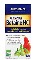 Betaine HCL (Бетаин Гидрохлорид) 60 капсул (Enzymedica)