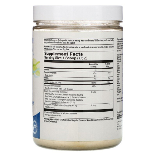 KAL Hydrolyzed Marine Collagen (Морской коллаген) 3750 мг. 298 г. фото 2