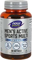 Now Foods Sports Men's Active Sports Multi 90 мягких капсул