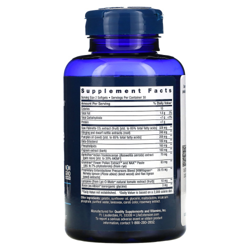 Life Extension Ultra Prostate Formula (Ультра формула для простаты) 60 мягких капсул фото 2