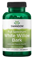 Full Spectrum White Willow Bark срок 07.24 (Кора белой ивы) 400 мг 90 капсул (Swanson)