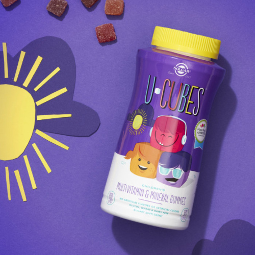 U-Cubes Children’s  Multy-Vitamin & Mineral  60 жевательных мармеладок (Solgar) фото 3