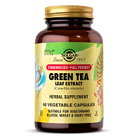 Solgar Экстракт листьев зеленого чая (Green Tea Leaf Extract) 60 растительных капсул