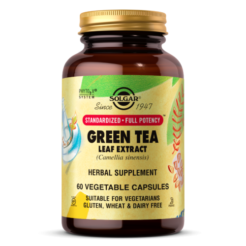 Solgar Экстракт листьев зеленого чая (Green Tea Leaf Extract) 60 растительных капсул