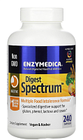 Digest Spectrum™ (полная формула для лечения пищевой непереносимости) 240 капсул (Enzymedica)