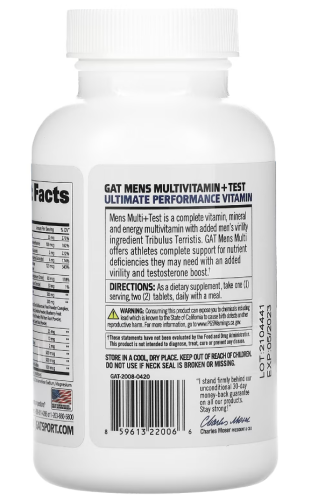 Mens Multi + Test 60 таблеток (GAT) фото 3