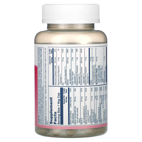 Solaray Once Daily Prenatal Multivitamin (Мультивитамины для беременных) 90 растительных капсул  фото 3