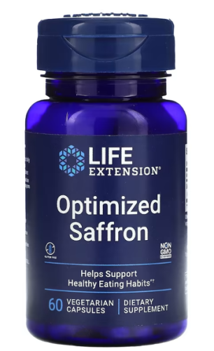 Life Extension Optimized Saffron (Оптимизированный шафран) 60 растительных капсул