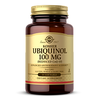 Solgar Kosher Ubiquinol (Кошерный Убихинол) 100 мг. 60 мягких капсул