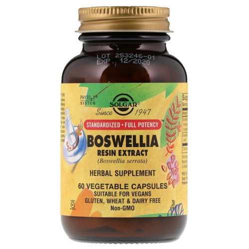 Solgar Экстракт смолы Босвеллии (Boswellia Resin Extract) 60 капсул
