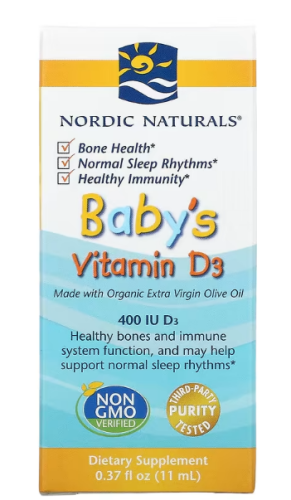 Baby's Vitamin D3 (Детский витамин D3) 400 МЕ 11 мл (Nordic Naturals)