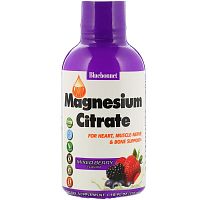 Magnesium Citrate (жидкий цитрат магния) ягодный вкус 472 мл (Bluebonnet Nutrition)
