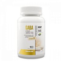 Maxler GABA (Гамма-аминомасляная кислота) 500 мг. 100 капсул