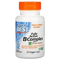Fully Active B Complex with Quatrefolic 30 вег капсул (Doctor's Best)