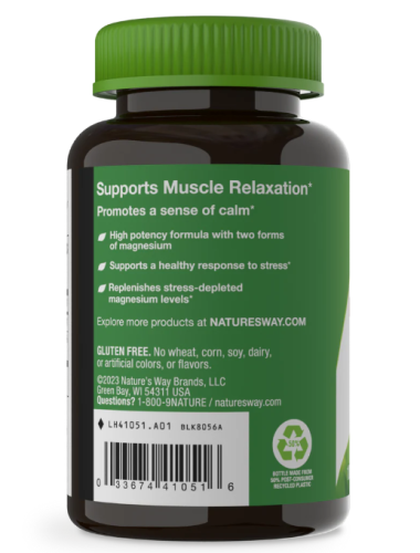 Nature's Way Magnesium Complex High Potency (Комплекс магния высокой эффективности) 500 мг. 100 капсул фото 4