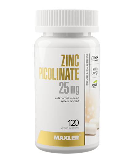 Maxler Zinc Picolinate 25 мг. (Цинк Пиколинат) 120 капсул