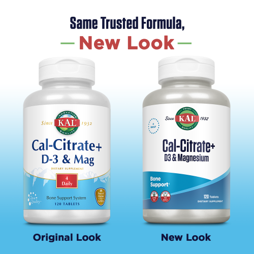 Cal-Citrate+ D3 & Mag 1000 мг (Кальций цитрат с витамином Д3 и Магнием) 120 таб (KAL) фото 3
