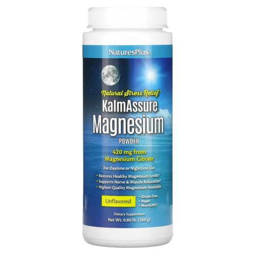 Magnesium Citrate Powder (Магний цитрат порошок) 360г без вкуса (NaturesPlus)