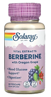 Solaray Vital Extracts Berberine with Oregon Grape (Берберин с орегонским виноградом) 60 растительных капсул