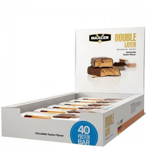 Батончики Maxler Double Layer Bar 12 шт. x 60 г.