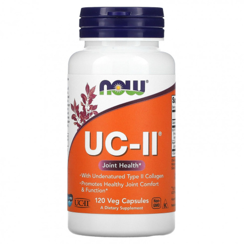 Now Foods UC-II Joint Health Неденатурированный коллаген типа II 120 растительных капсул