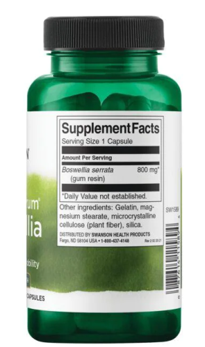 Swanson Full Spectrum Boswellia (Босвеллия полного спектра, двойная сила действия) 800 мг. 60 капсул  фото 2