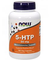Now Foods 5-HTP 5-Гидрокситриптофан 50 мг. 180 растительных капсул