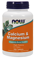 Now Foods Кальций и Магний Calcium & Magnesium 100 таблеток 