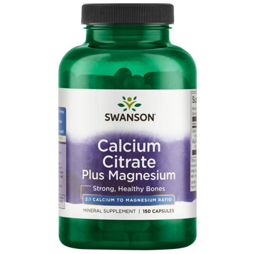 Calcium Citrate Plus Magnesium 2:1 (Цитрат кальция плюс магний) 150 капсул (Swanson) Calcium Citrate Plus Magnesium 2:1 (Цитрат кальция плюс магний) 150 капсул (Swanson)