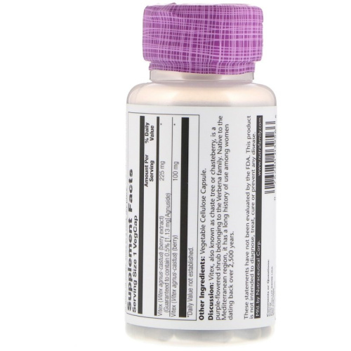 Vitex 225 mg Berry Extract (Витекс 225 мг Экстракт Ягод) 60 вег капсул (Solaray) фото 2