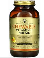 Chewable Vitamin C 500 мг 90 жев таблеток срок 01.2024 (Solgar) Апельсин 