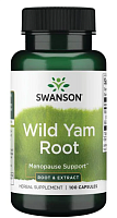 Swanson Wild Yam Root (Корень и экстракт дикого ямса) 100 капсул
