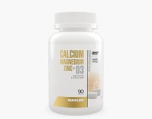 Maxler Calcium Magnesium Zinc + D3 (Кальций, Магний, Цинк + Витамин D3) 90 таблеток