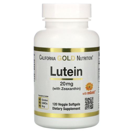 Lutein 20 мг with Zeaxanthin (Лютеин с Зеаксантином) 120 капс (California Gold Nutrition)